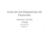 1 Guía de los Diagramas de Feynman Salvador Carrillo P2008 Semana 02 PARTE 1.