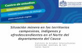 Situación minera en los territorios campesinos, indígenas y afrodescendientes en el Norte del departamento del Cauca Instituto de Estudios Interculturales.
