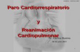 1 Paro Cardiorrespiratorio y Reanimación Cardiopulmonar Paro Cardiorrespiratorio y Reanimación Cardiopulmonar Dr. Carlos Bueno 30 de julio 2007 Dr. Carlos.
