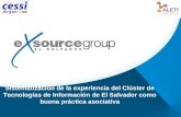 Sistematización de la experiencia del Clúster de Tecnologías de Información de El Salvador como buena práctica asociativa.
