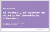 Al Bashir y el derecho en materia de inmunidades soberanas. Universidad Nacional del Comahue Dr Alejandro Chehtman.