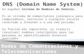 En español Sistema de Nombres de Dominio. Es un sistema de nomenclatura jerárquica para computadoras, servicios o cualquier recurso conectado a Internet.