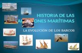 LA EVOLUCIÓN DE LOS BARCOS. Aunque no se conoce la época exacta en la que aparecieron los primeros barcos, es bastante probable que los pueblos más antiguos.