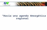 “Hacia una agenda energética regional”. 2 OBJETIVO DEL ESTUDIO “ Identificar temas estratégicos para la región y a partir de ello, construir e impulsar.