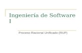Ingeniería de Software I Proceso Racional Unificado (RUP)