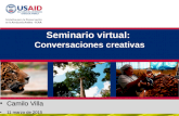 Seminario virtual: Conversaciones creativas Camilo Villa 11 marzo de 2015.