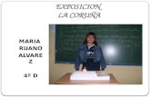 EXPOSICION LA CORUÑA MARIA RUANO ALVAREZ 4º D. ESPAÑA NUESTRO PAIS.