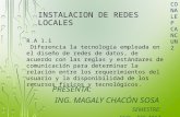 INSTALACION DE REDES LOCALES PRESENTA: ING. MAGALY CHACÓN SOSA SEMESTRE: AGO – DIC 2014 R.A 1.1 Diferencia la tecnología empleada en el diseño de redes.