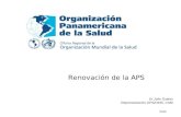 Renovación de la APS Dr Julio Suárez Representación OPS/OMS, Chile 2010.