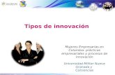Tipos de innovación Mujeres Empresarias en Colombia: prácticas empresariales y procesos de innovación Universidad Militar Nueva Granada y Colciencias.