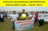 JUEGOS NACIONALES DEPORTIVOS ESCOLARES UGEL - ISLAY 2014.