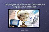1Alvarado - Cabrera Tecnologías de Información Utilizadas por Empresas Ecuatorianas.