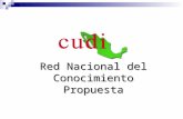 Red Nacional del Conocimiento Propuesta. Objetivo USA Sudamérica Europa Lograr la reducción de la Brecha Digital mediante el acceso a Tecnologías de Información.