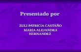 Presentado por ZULI PATRICIA CASTAÑO MARIA ALEJANDRA HERNANDEZ.