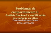 Problemas de comportamiento I: Análisis funcional y modificación de conducta en niños Francisco Rodríguez Santos UAM, ASTRANE.