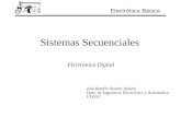 Sistemas Secuenciales Electrónica Digital Electrónica Básica José Ramón Sendra Sendra Dpto. de Ingeniería Electrónica y Automática ULPGC.