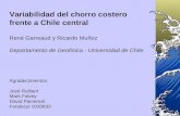 Variabilidad del chorro costero frente a Chile central René Garreaud y Ricardo Muñoz Departamento de Geofísica - Universidad de Chile Agradecimientos: