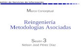 Reingeniería Metodologías Asociadas S esión 3 Nelson José Pérez Díaz M arco Conceptual Gestión de Servicios de Información.