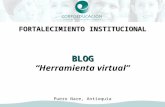 FORTALECIMIENTO INSTITUCIONAL BLOG “Herramienta virtual” Puero Nare, Antioquia.