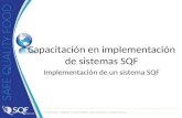 Capacitación en implementación de sistemas SQF Implementación de un sistema SQF.