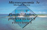 CHAPTER 9 Posibilidades, preferencias y elecciones Michael Parkin Microeconomía 5e.