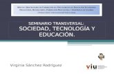 SEMINARIO TRANSVERSAL: SOCIEDAD, TECNOLOGÍA Y EDUCACIÓN. Virginia Sánchez Rodríguez.