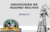 UNIVESIDAD DE AQUINO BOLIVIA UBIQUITI. INTRODUCCION Es una compañía estadounidense Se dedica al diseño de hardware de redes inalámbricas Prioriza la innovación.