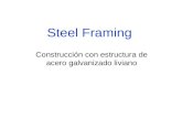 Steel Framing Construcción con estructura de acero galvanizado liviano.