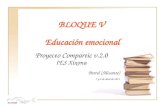 IES XIXONA BLOQUE V Educación emocional Proyecto Compartic v.2.0 IES Xixona Petrel (Alicante) 7 y 8 de abril de 2011.