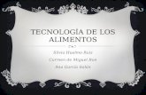 TECNOLOGÍA DE LOS ALIMENTOS Silvia Huelmo Ruiz Carmen de Miguel Ron Ana García Salán.