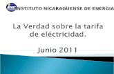 INSTITUTO NICARAGUENSE DE ENERGIA. El Consejo de Dirección del Instituto Nicaragüense de Energía, (INE), con el objeto cumplir con su obligación de informar.