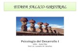 ETAPA FALICO-URETRAL Psicología del Desarrollo I USAL – Sede Pilar Prof. Lic. Leandro M. Sánchez.