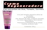 Con extractos de Uva, Tomate, Germen de trigo. Si tu piel necesita repararse utiliza las facultades de la naturaleza: Uva, Germen de Trigo, Licopenos (Tomate).