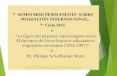 SEMINARIO PERMANENTE SOBRE MIGRACIÓN INTERNACIONAL,  Ciclo 2015  “La figura del migrante como estigma social: El derrotero de los ex braceros trabajadores.