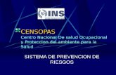 CENSOPAS Centro Nacional De salud Ocupacional y Proteccion del ambiente para la Salud SISTEMA DE PREVENCION DE RIESGOS.