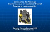 Seminarios de Patología Cardiovascular en Medicina Oriental Programa y presentación Caracas Venezuela marzo 2012 Profesor: Alfredo Embid.