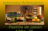 Jabones Artesanos Pastilla de jabón 100g- 3€. Lavanda Propiedades regeneradoras y convenientes para pieles maduras.