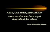 ARTE, CULTURA, EDUCACIÓN EDUCACIÓN ARTÍSTICA y el desarrollo de los valores Jovita Kemelmajer Roitman.