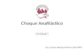 Choque Anafiláctico Unidad I Dra. Lourdes Méndez PhD-Nurs.203-UMET.