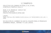 SOLICITUD DE CAMBIO DE REAL D XL A WXL CINEPOLIS TAMPICO SALA 2 REAL D XL MODELO 100117-02 SERIE XL 32924 PROYECTOR BARCO DP4K-32B LENTE: PgBFL 116.5mm.