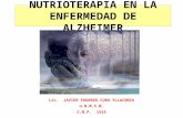 NUTRIOTERAPIA EN LA ENFERMEDAD DE ALZHEIMER Lic. JAVIER EDUARDO CURO YLLACONZA U.N.M.S.M. C.N.P. 1555.
