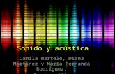 Sonido y acústica Camila martelo, Diana Martínez y María Fernanda Rodríguez. Grado : 11ª.