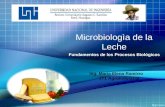 Microbiologìa de la Leche Fundamentos de los Procesos Biológicos Ing. María Elena Ramírez 1T1 Agroindustrial.