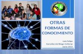 OTRAS FORMAS DE CONOCIMIENTO Luis Felipe González del Riego Collomp Junio 2014.