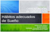 Presentación de ORIENTACIÓN de GRUPO Nº5 Hábitos adecuados de Sueño WILSON MAPE VANEGAS Docente Orientador PSICÓLOGO – Universidad Surcolombiana Tarjeta.