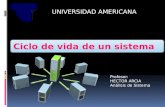 UNIVERSIDAD AMERICANA Profesor: HECTOR ARCIA Análisis de Sistema.