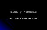 BIOS y Memoria INS. EDWIN COTRINA VERA. Concepto de BIOS El BIOS (Sistema Básico de Entrada/Salida) es el vínculo entre el hardware y el software de un.