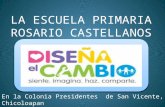 LA ESCUELA PRIMARIA ROSARIO CASTELLANOS En la Colonia Presidentes de San Vicente, Chicoloapan.
