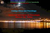 Código Ético del Psicólogo Sociedad Mexicana de Psicología México: Ed. Trillas.