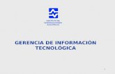 1 INSTITUTO DE INVESTIGACIONES ELECTRICAS GERENCIA DE INFORMACIÓN TECNOLÓGICA.